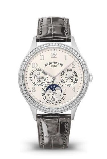 Cheapest Patek Philippe Grand Complications Perpetual Calendar 7140 White Gold Silver Watches Prices Replica 7149G-001